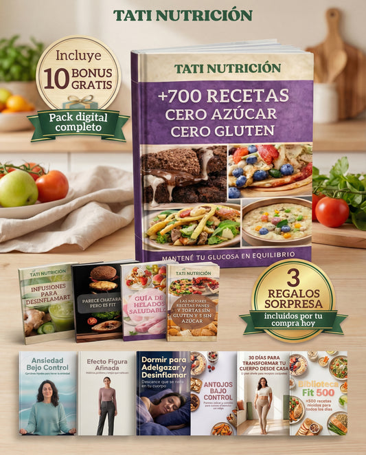 +700 Recetas CERO Azúcar CERO Gluten